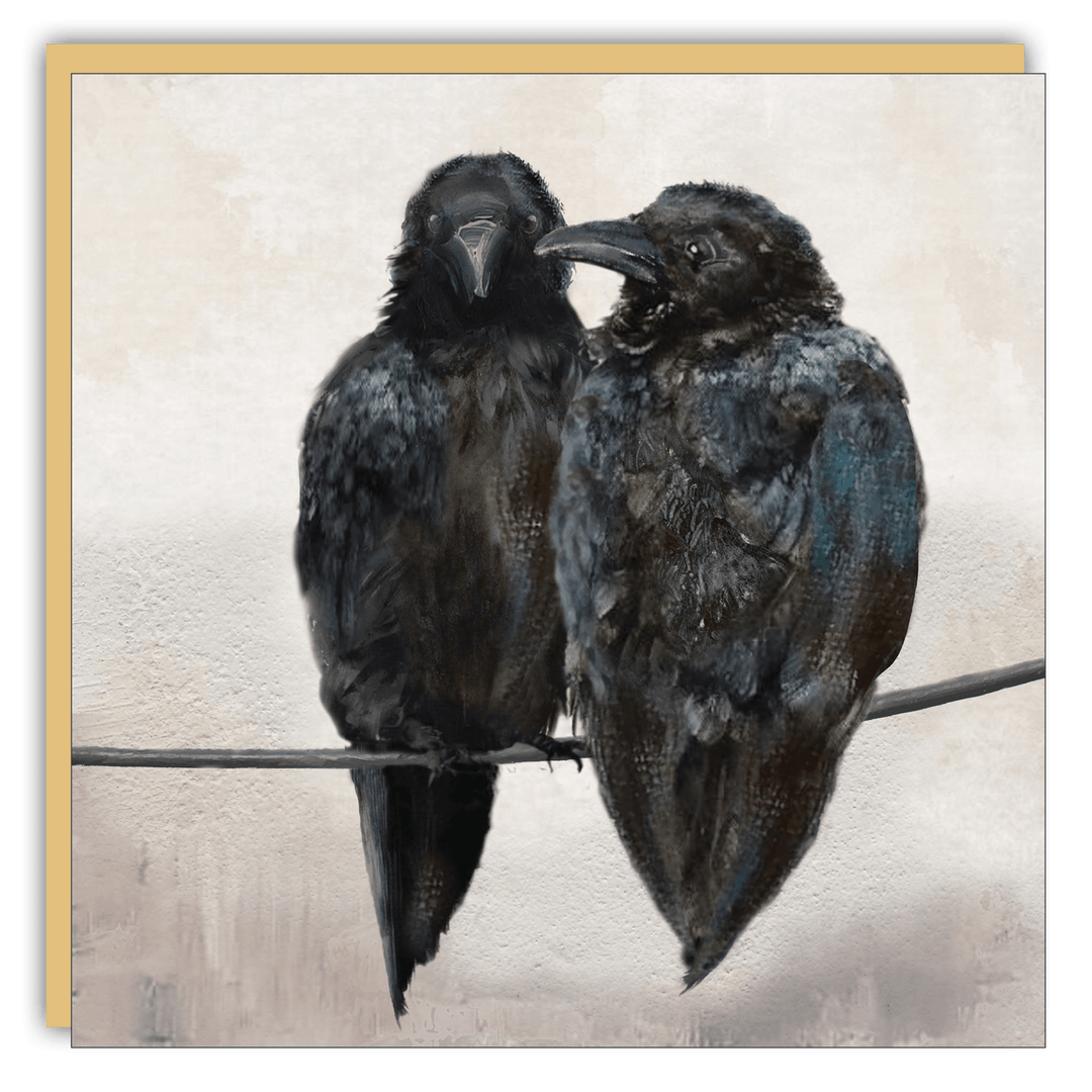 Gift Enclosure - Lost & Found - Crows Together - Cedar Mountain Studios