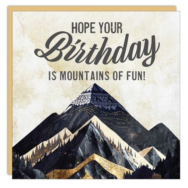 Gift Enclosure - Lost & Found - Hope your Birthday is Mountains of Fun - Cedar Mountain Studios