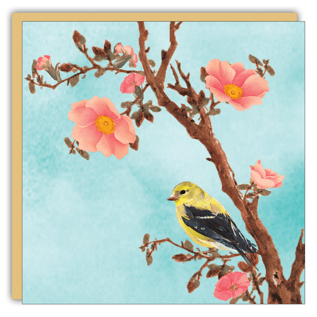 Gift Enclosure - Lost & Found - Yellow Bird - Cedar Mountain Studios