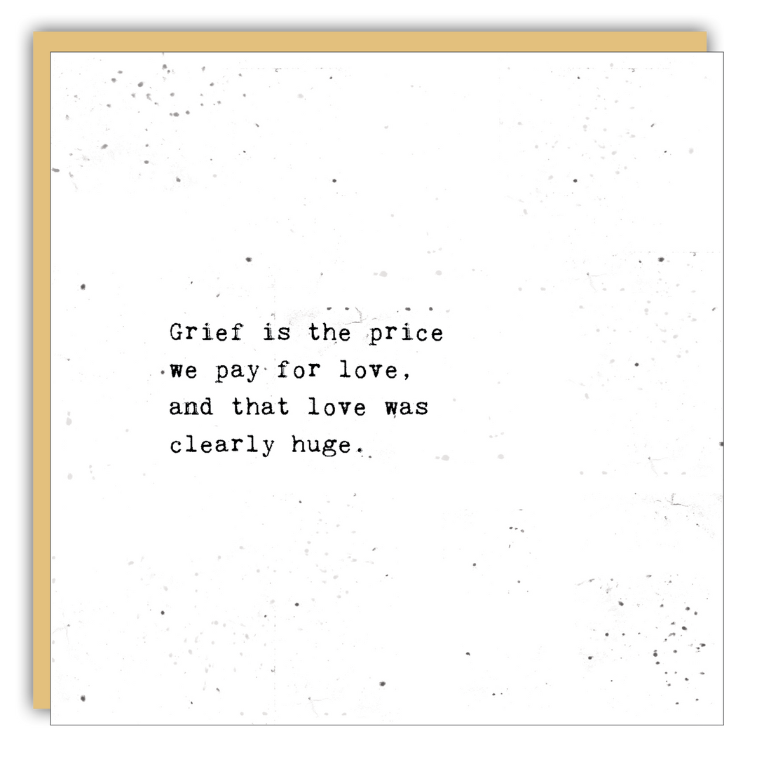 Keepsake Cards - Little Gem - Grief is the price we pay for love