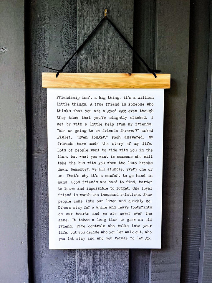 Hang Tight - Typewriter Line - Friendship - Cedar Mountain Studios