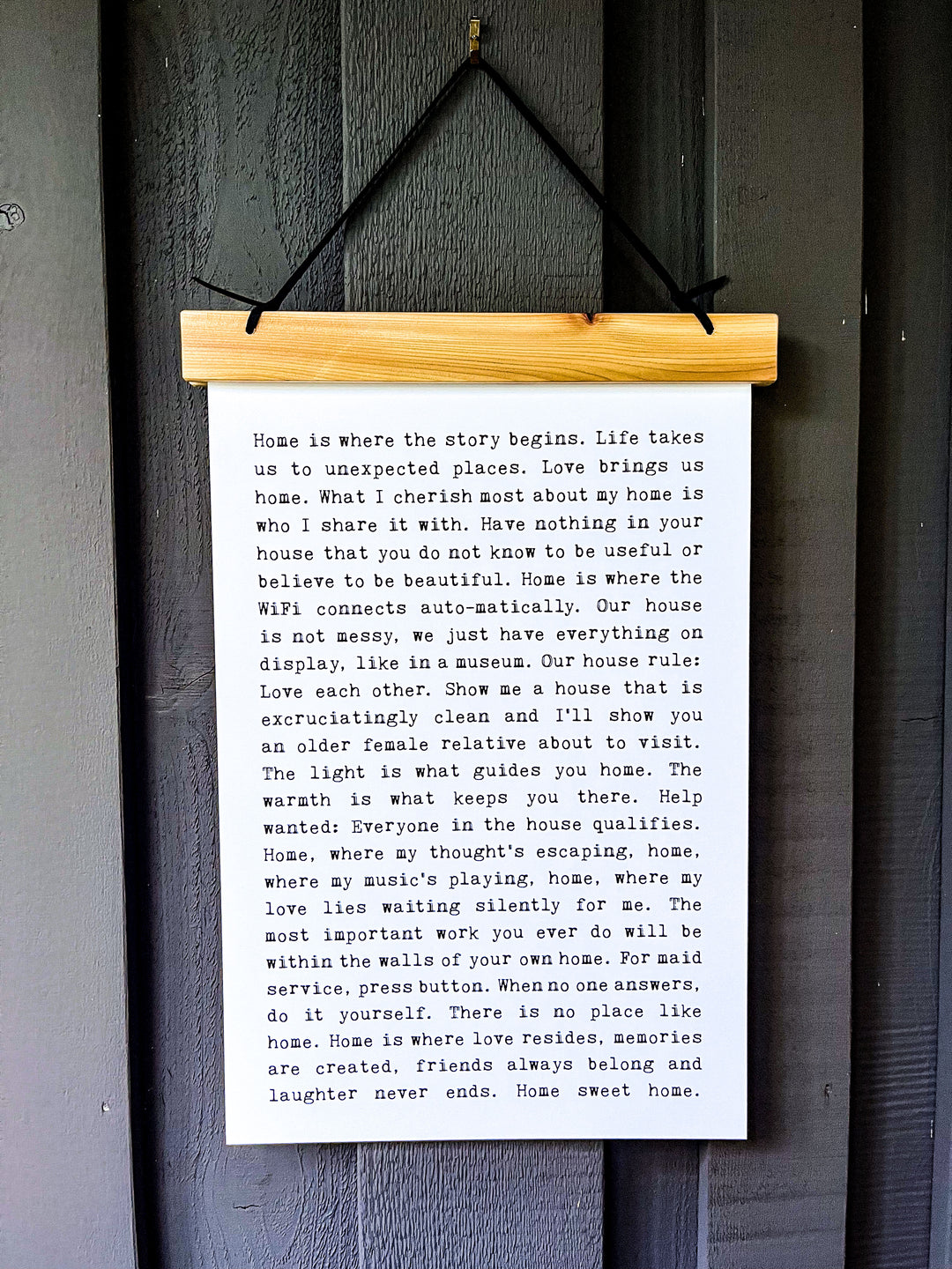 Hang Tight - Typewriter Line - Home