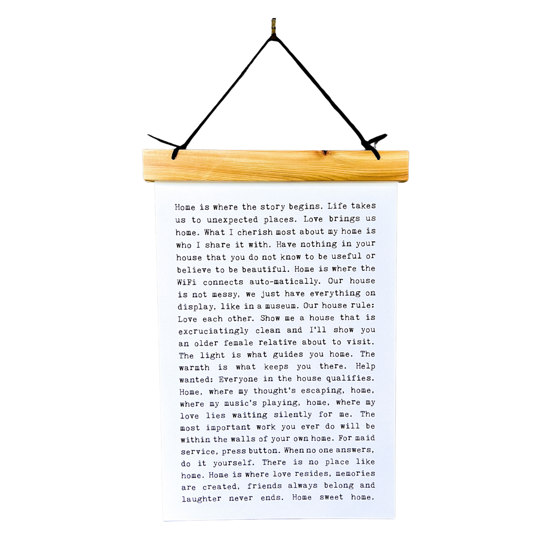 Hang Tight - Typewriter Line - Home
