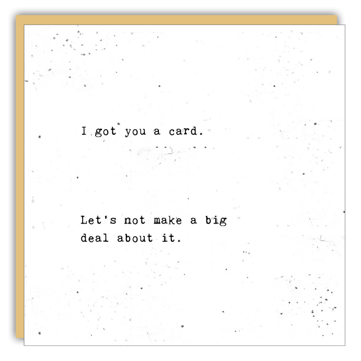 Keepsake Cards - Little Gem - I got you a card