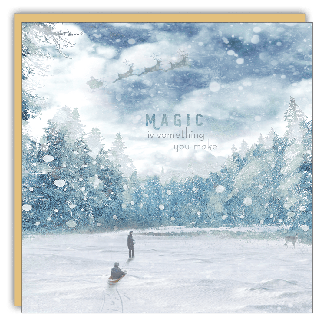 Keepsake Cards - Christmas Card - Magic is Something - Cedar Mountain Studios