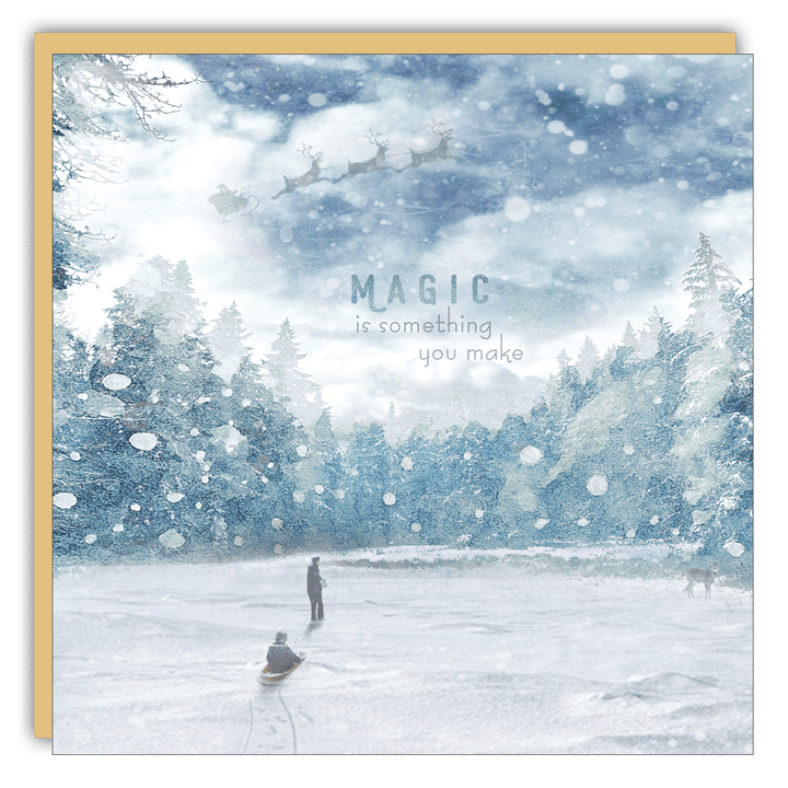 Keepsake Cards - Christmas Card - Magic is Something - Cedar Mountain Studios