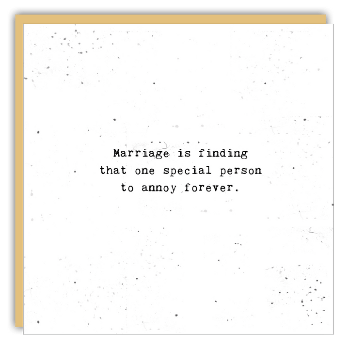 Keepsake Cards - Little Gem - Marriage is finding the one - Cedar Mountain Studios