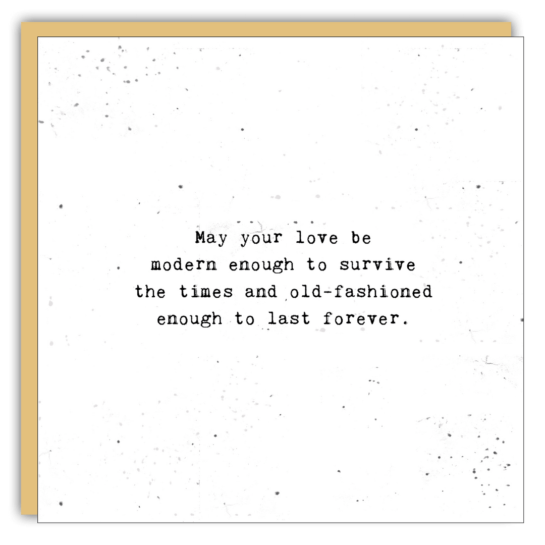 Keepsake Cards - Little Gem - May your love be modern - Cedar Mountain Studios