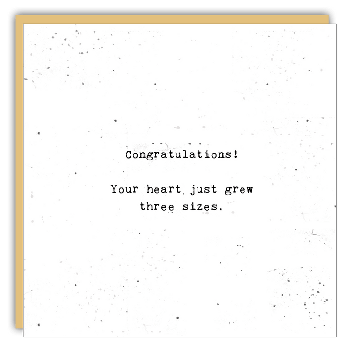 Keepsake Cards - Little Gem - Your heart just grew - Cedar Mountain Studios