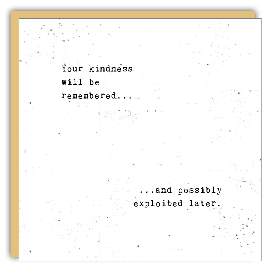 Keepsake Cards - Little Gem - Your kindness - Cedar Mountain Studios