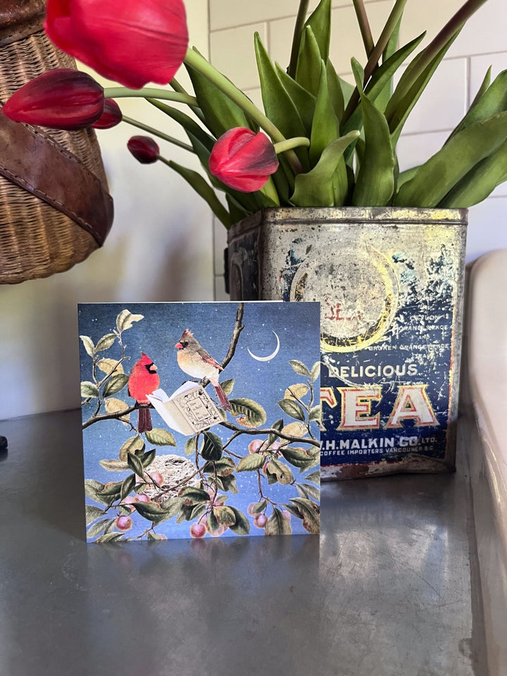 Keepsake Cards - Lost & Found Card - Michelle Ciarlo-Hayes - Reading Cardinals - Cedar Mountain Studios