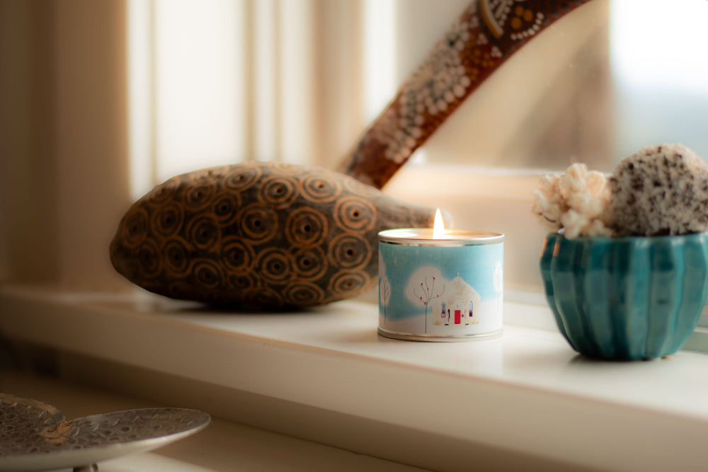 Lost & Found Candle - Snowy Night - Cedar Mountain Studios