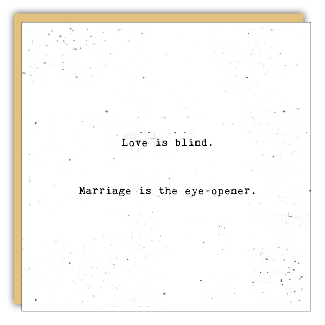 Keepsake Cards - Little Gem - Love is blind