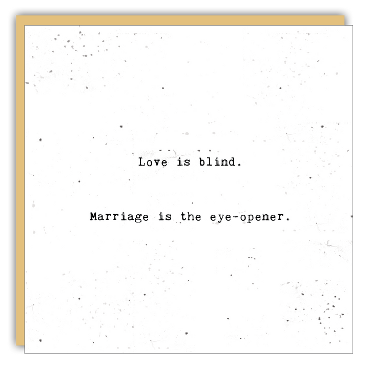 Keepsake Cards - Little Gem - Love is blind
