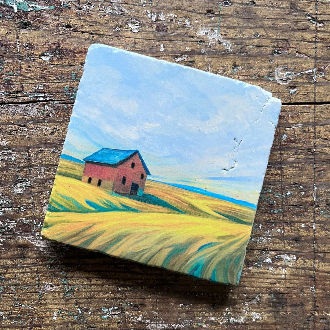 Marble Coasters - Barn - Cedar Mountain Studios