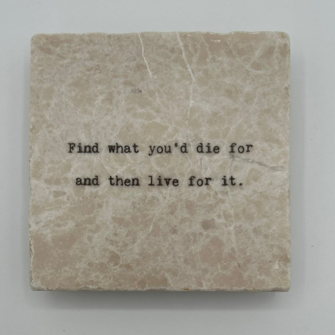 Marble Coasters - Little Gem - Find What You'd Die For - Cedar Mountain Studios