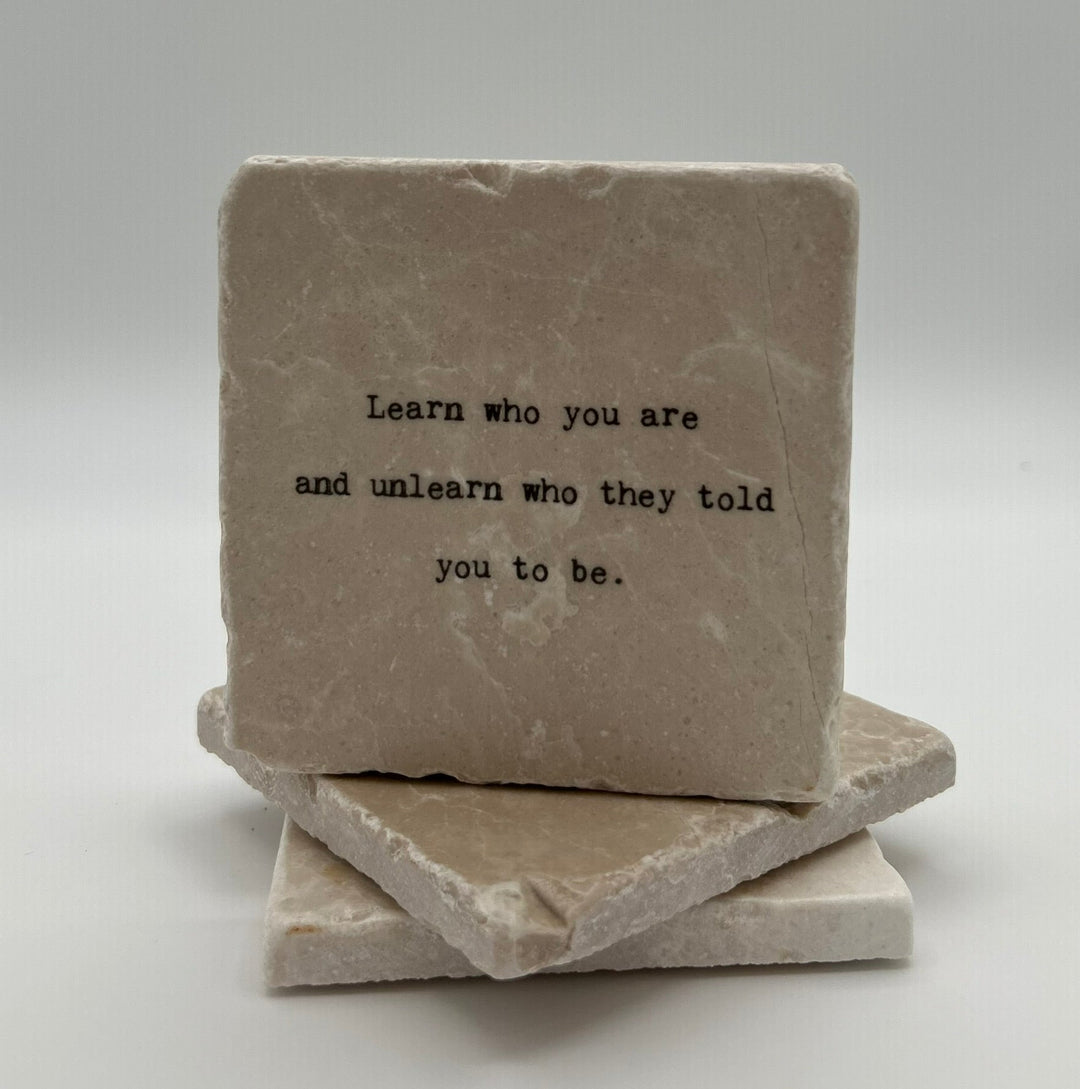 Marble Coasters - Little Gem - Learn Who You Are - Cedar Mountain Studios