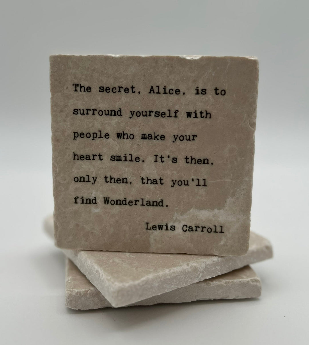 Marble Coasters - Little Gem - The Secret, Alice - Cedar Mountain Studios