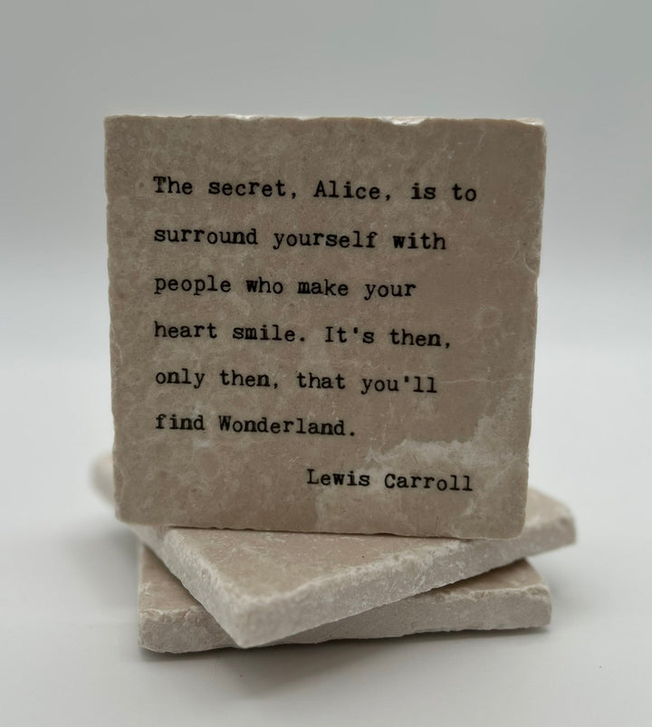 Marble Coasters - Little Gem - The Secret, Alice - Cedar Mountain Studios