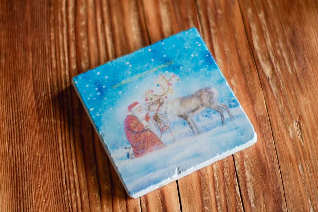 Marble Coasters - Magical Christmas - Cedar Mountain Studios