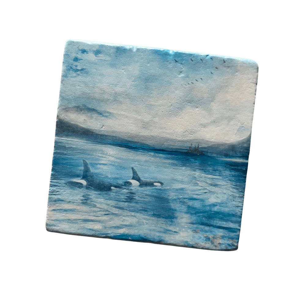 Marble Coasters - Orcas Pass - Cedar Mountain Studios