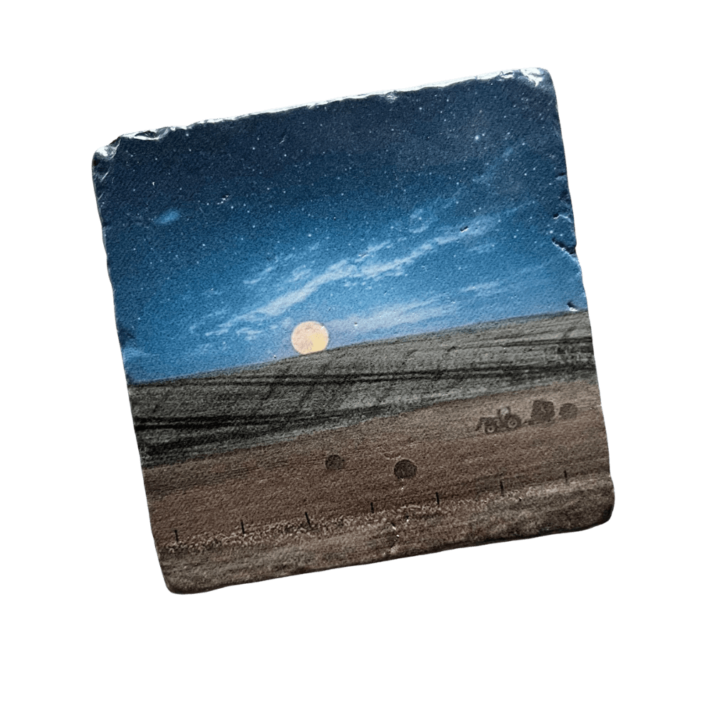 Marble Coasters - Prairie Moon - Cedar Mountain Studios