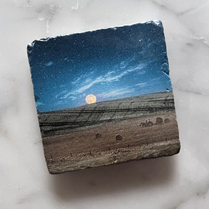 Marble Coasters - Prairie Moon - Cedar Mountain Studios