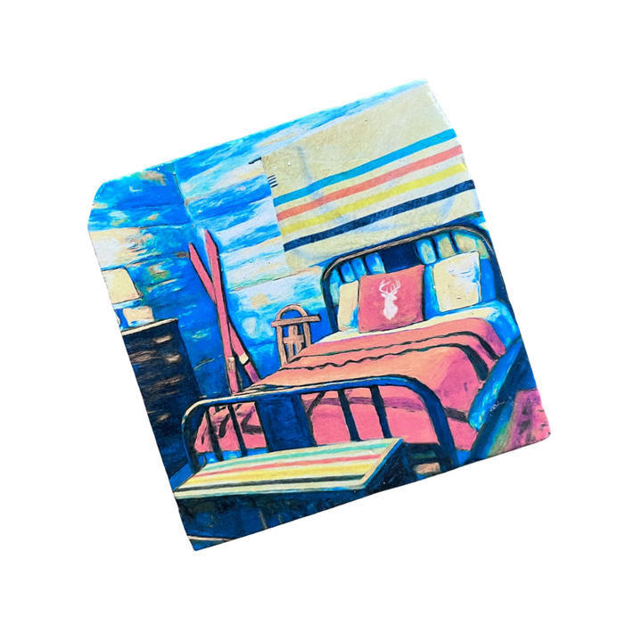 Marble Coasters - Ski Room - Cedar Mountain Studios