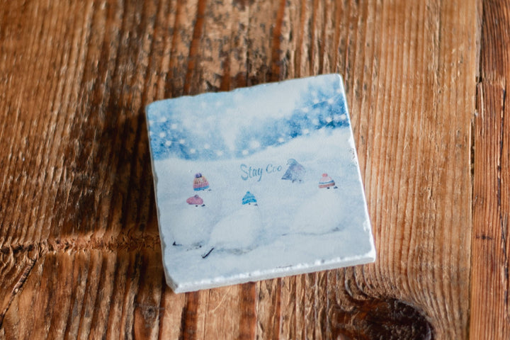 Marble Coasters - Stay Coo - Cedar Mountain Studios