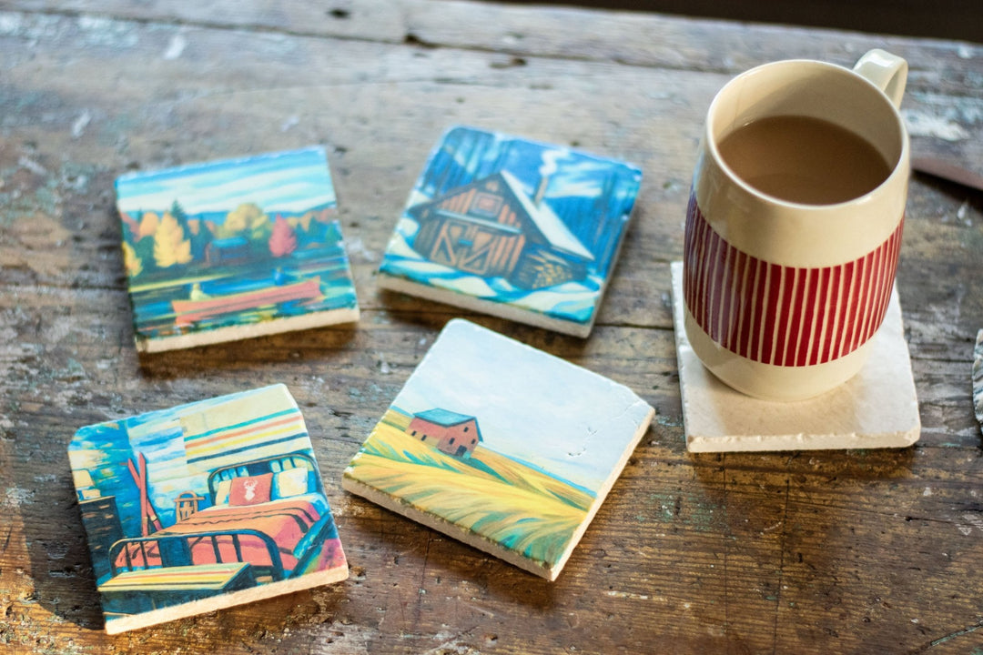 Marble Coasters - Sugar Shack - Cedar Mountain Studios