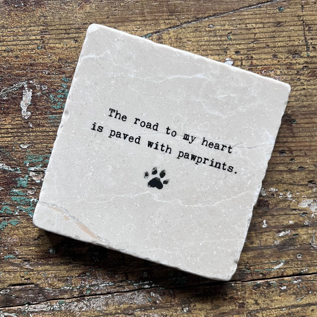 Marble Coasters - The road to my heart - Cedar Mountain Studios