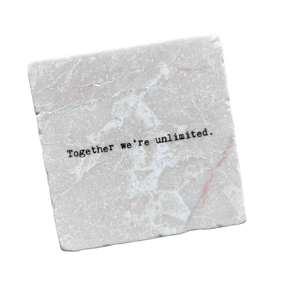 Marble Coasters - Together we're unlimited - Cedar Mountain Studios