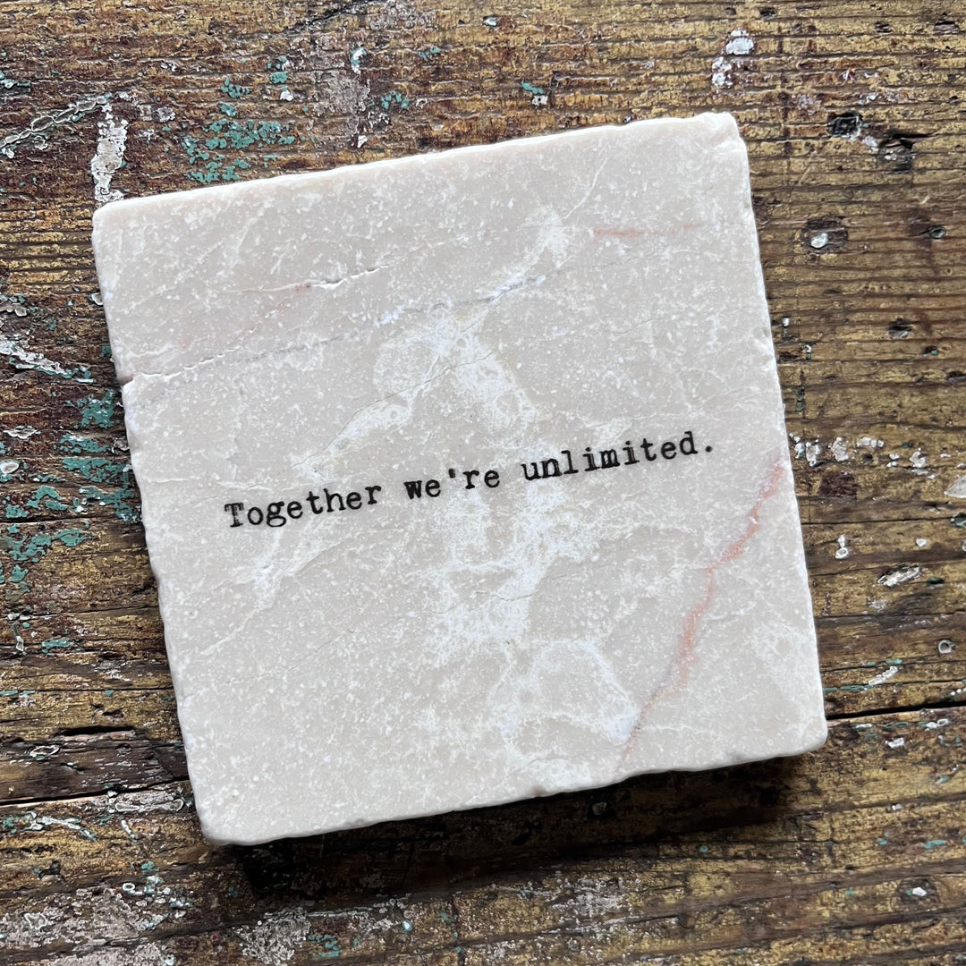 Marble Coasters - Together we're unlimited - Cedar Mountain Studios