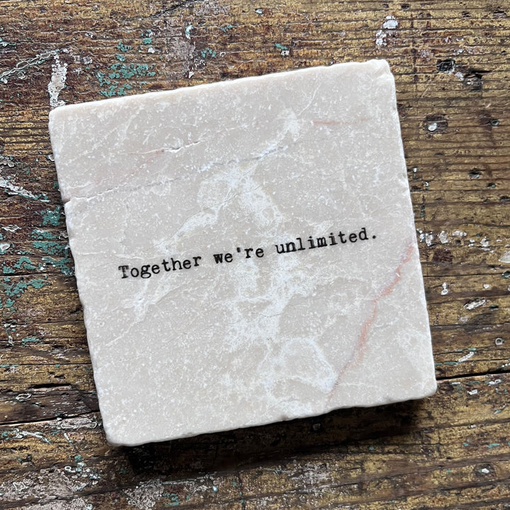 Marble Coasters - Together we're unlimited - Cedar Mountain Studios