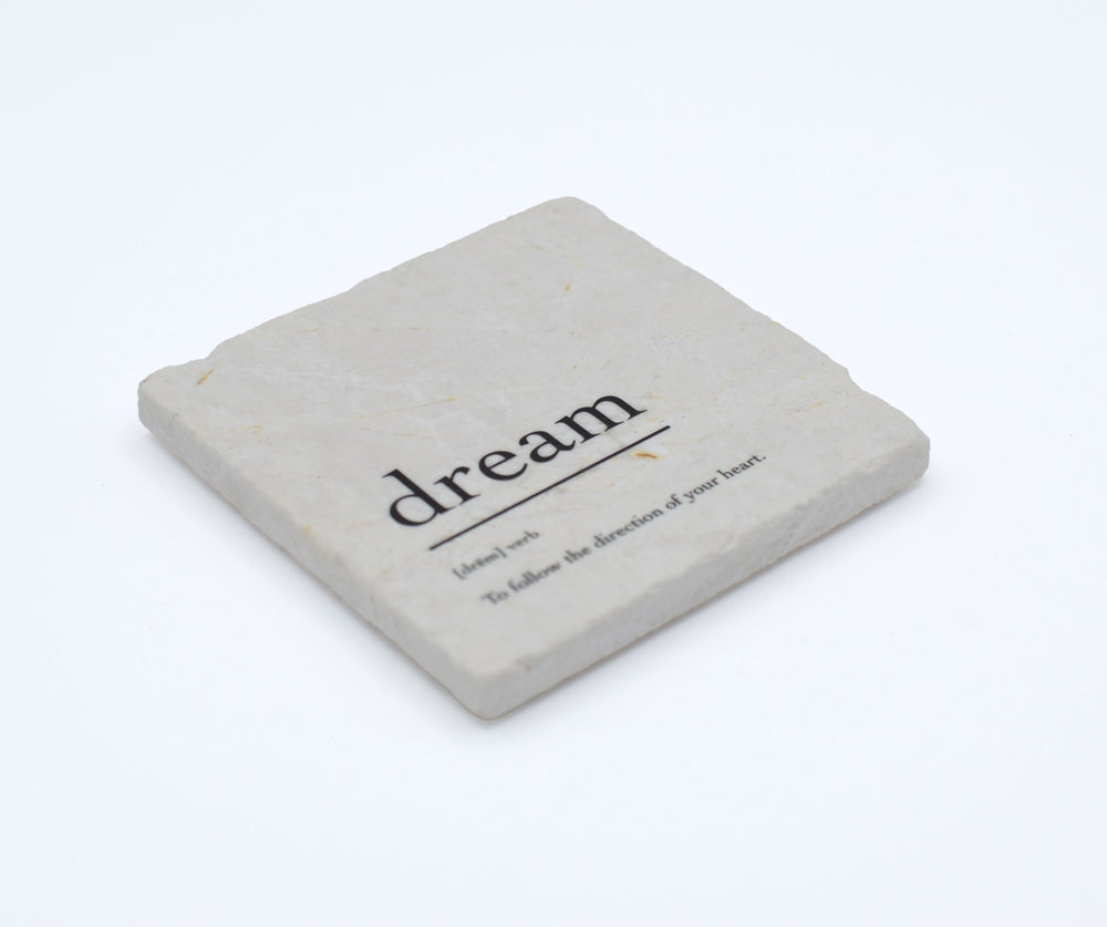 Marble Coasters - Verbs To Live By - Dream - Cedar Mountain Studios