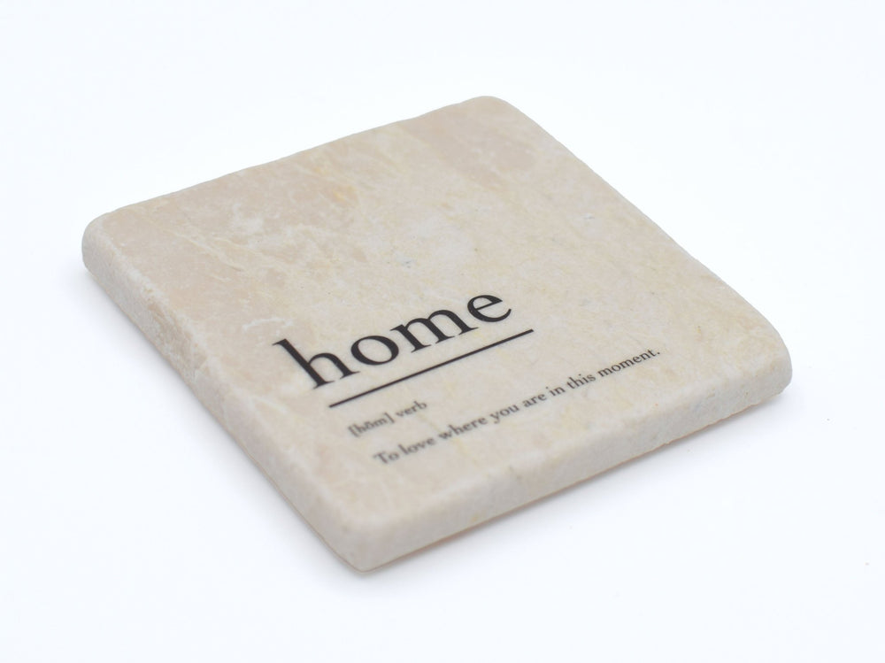 Marble Coasters - Verbs To Live By - Home - Cedar Mountain Studios