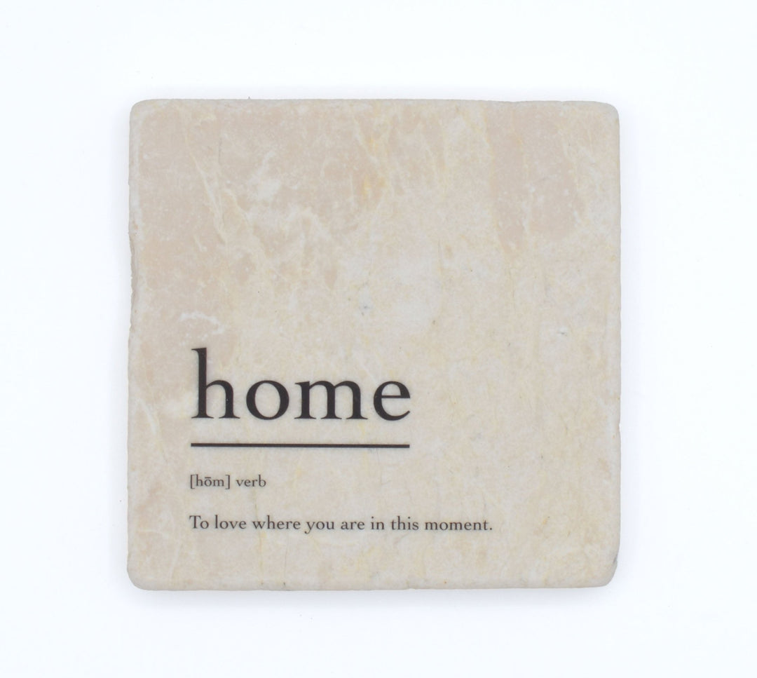 Marble Coasters - Verbs To Live By - Home - Cedar Mountain Studios