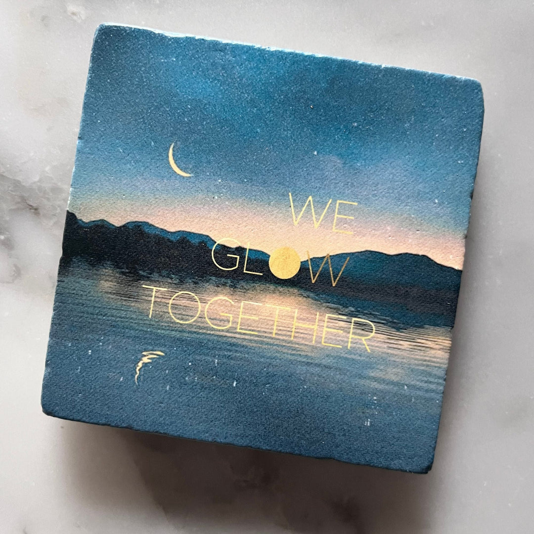 Marble Coasters - We glow together - Cedar Mountain Studios