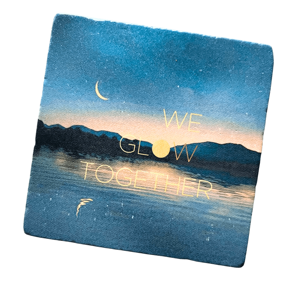 Marble Coasters - We glow together - Cedar Mountain Studios