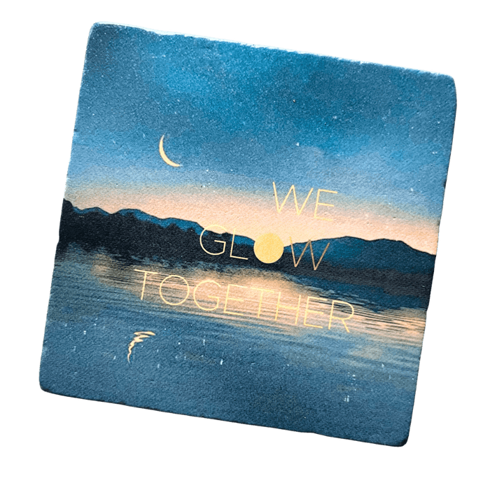Marble Coasters - We glow together - Cedar Mountain Studios