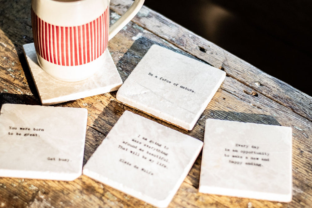 Marble Coasters - You were born to be great - Cedar Mountain Studios