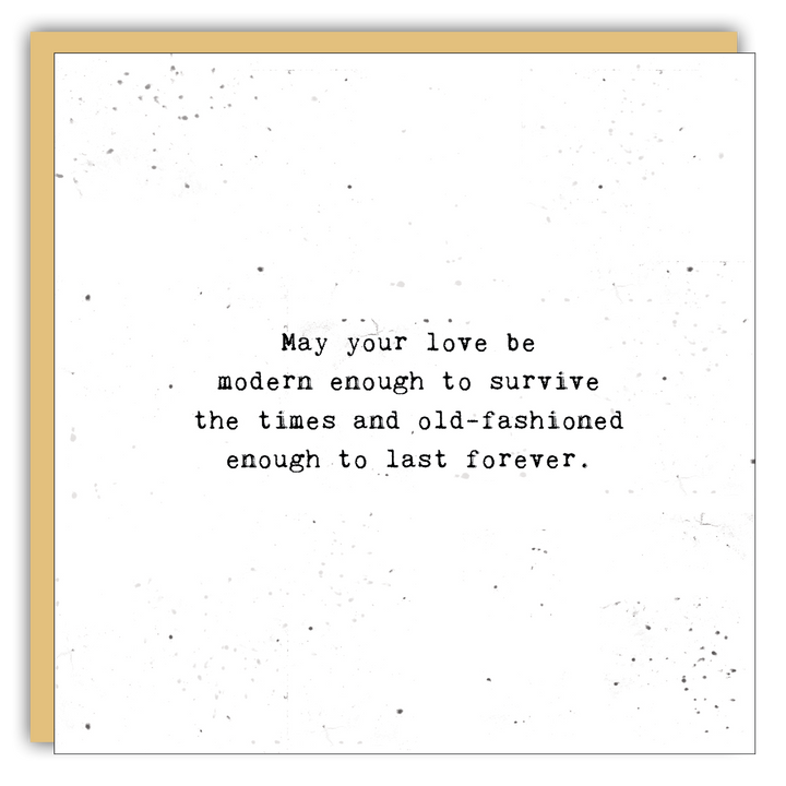Keepsake Cards - Little Gem - May your love be modern