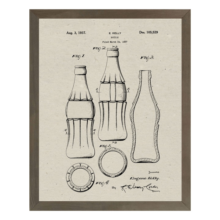 Patent Prints - Bottle - Cedar Mountain Studios