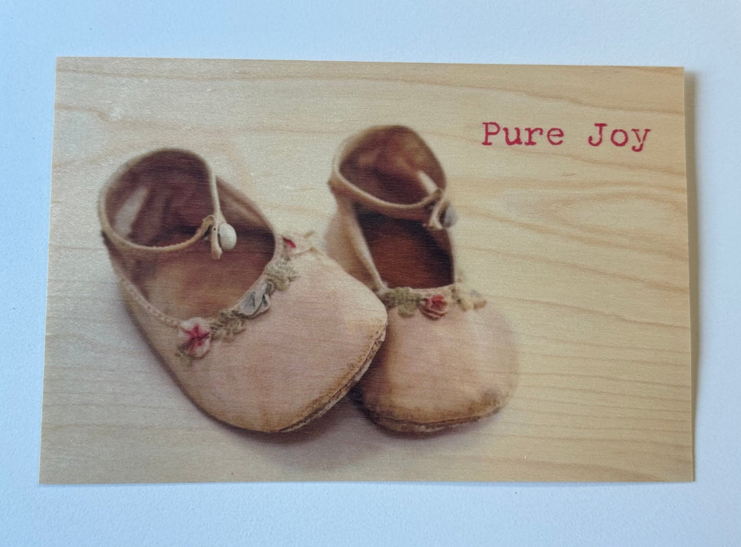 Pure Joy Wood Postcard - Cedar Mountain Studios