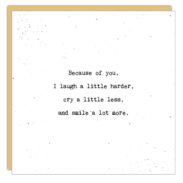 Stationery - Little Gem - Because of you - Cedar Mountain Studios