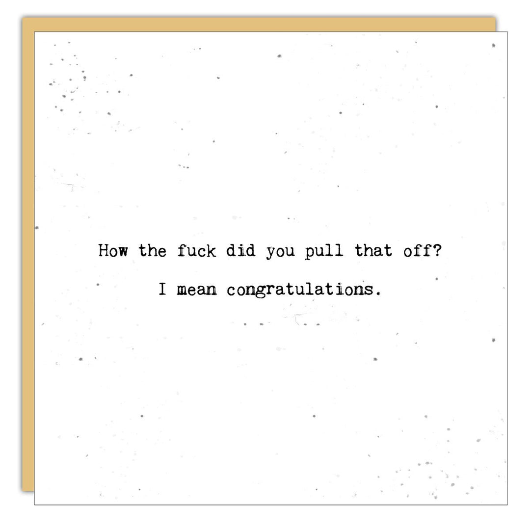 Stationery - Little Gem - How the * did you pull that off - Cedar Mountain Studios