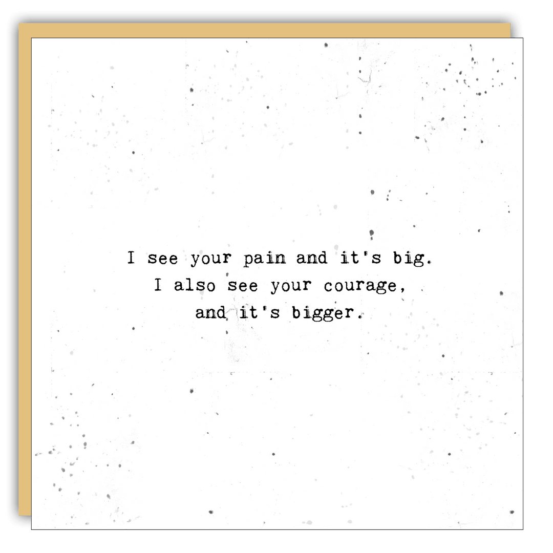 Stationery - Little Gem - I see your pain and its big - Cedar Mountain Studios