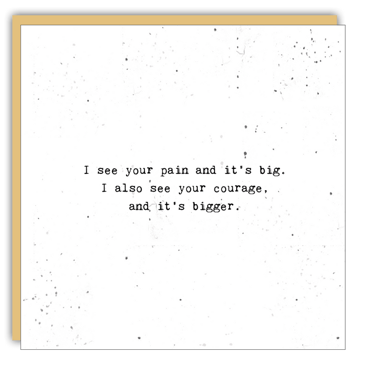 Stationery - Little Gem - I see your pain and its big - Cedar Mountain Studios