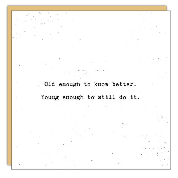 Stationery - Little Gem - Old enough to know better - Cedar Mountain Studios