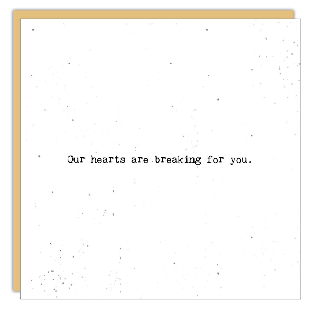 Stationery - Little Gem - Our hearts are breaking for you - Cedar Mountain Studios